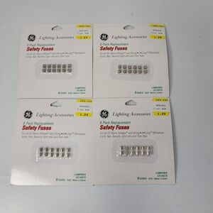 GE Lighting 6 Pack Replacement Safety‎ Fuses 3 Amperes 125 Volts Christmas 2005